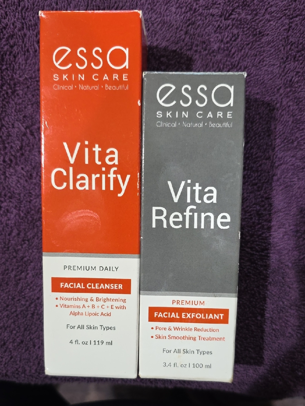 Essa Skin Care Vita Clarify Facial Cleanser And Exfoliant , Bundle